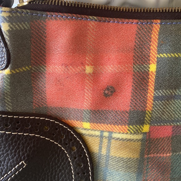 Dooney & Burke Purse (Multi-Color / Lady Bug) w/Gold Hardware. - Picture 5 of 11